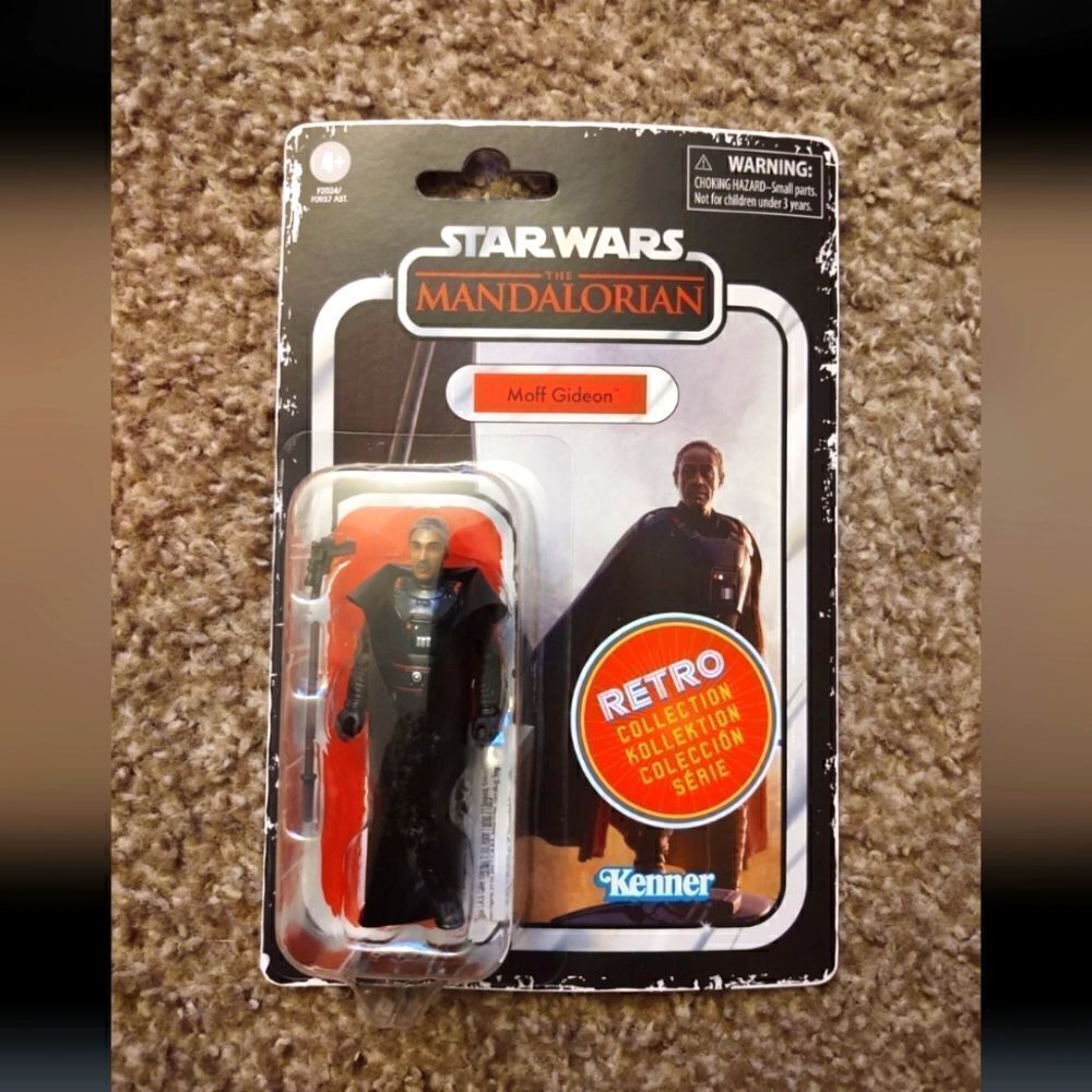 Star Wars Mandalorian Retro Moff Gideon Action Figure, BRAND NEW SEALED